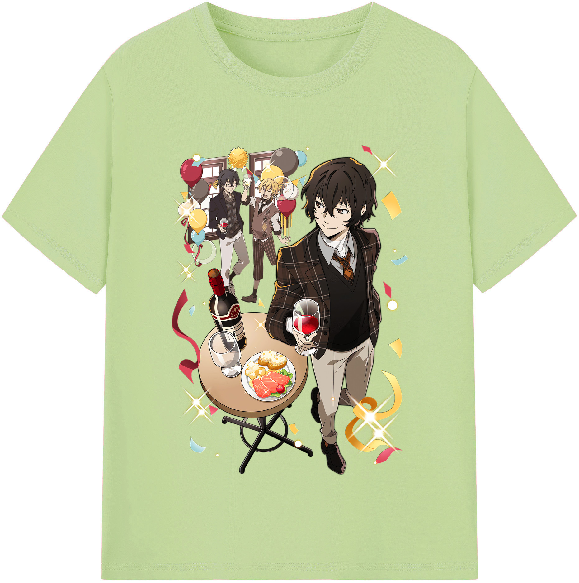（画像用） 文豪ストレイドッグス Bungo Stray Dogs 綿100％半袖Tシャツ（フロントプリント）